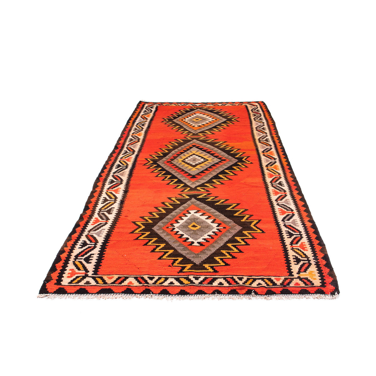 Runner Kelim Rug - Old - 275 x 140 cm - multicolored