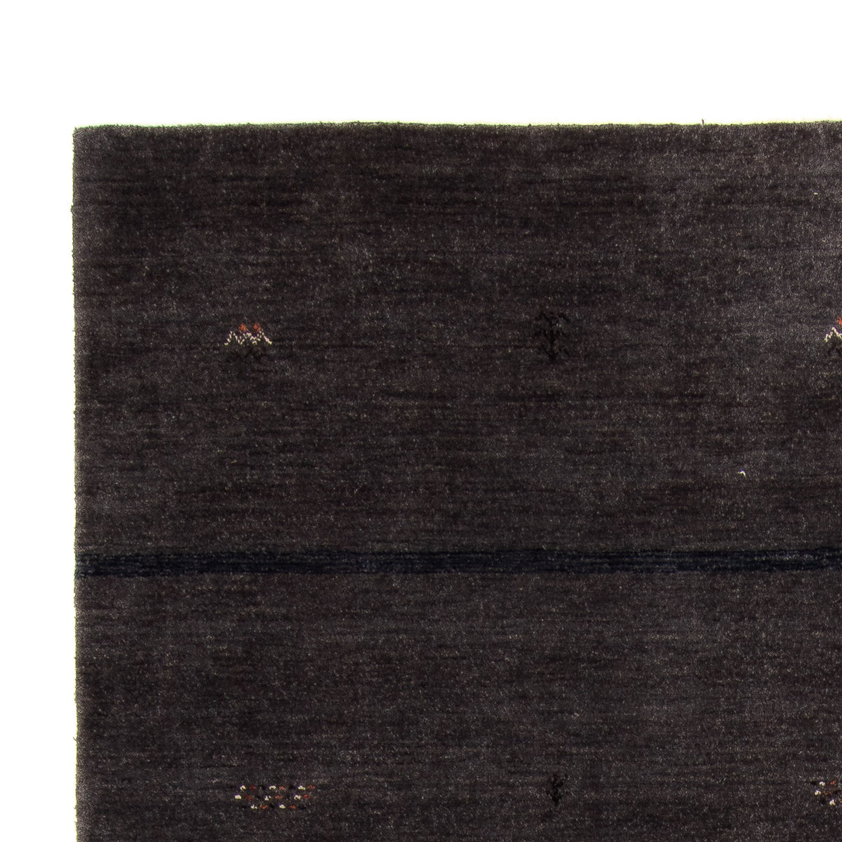 Gabbeh Rug - Loribaft Softy - 218 x 171 cm - dark brown