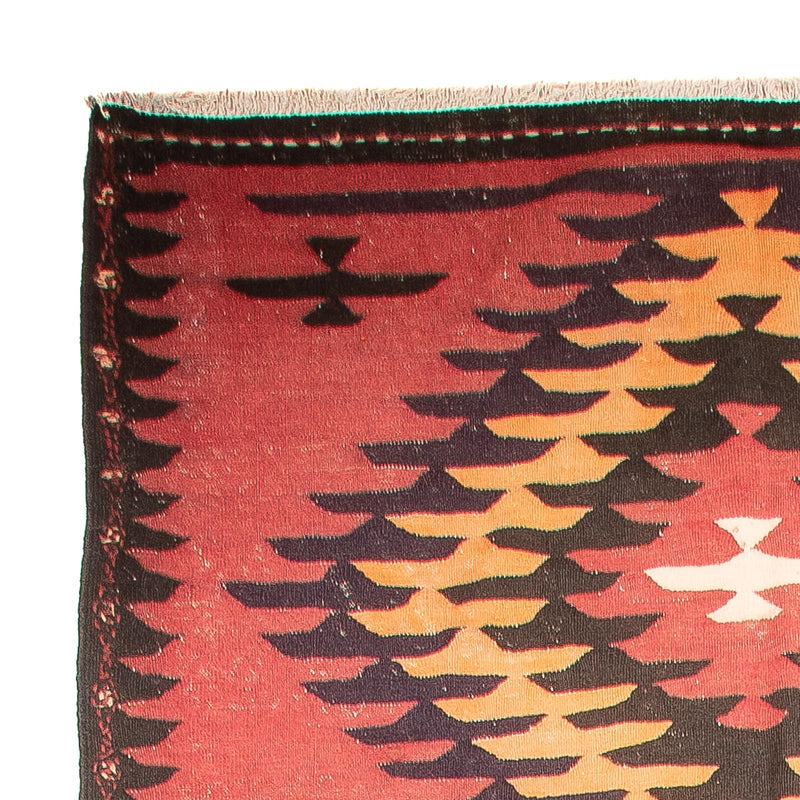 Runner Kelim Rug - Old - 435 x 150 cm - light red