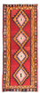 Runner Kelim Rug - Old - 390 x 150 cm - red