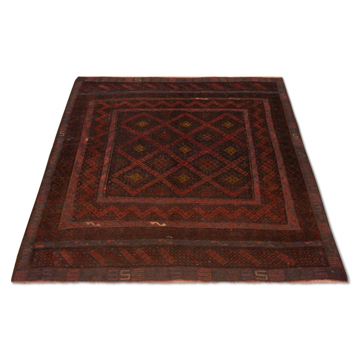 Kelim Rug - Oriental - 139 x 118 cm - brown
