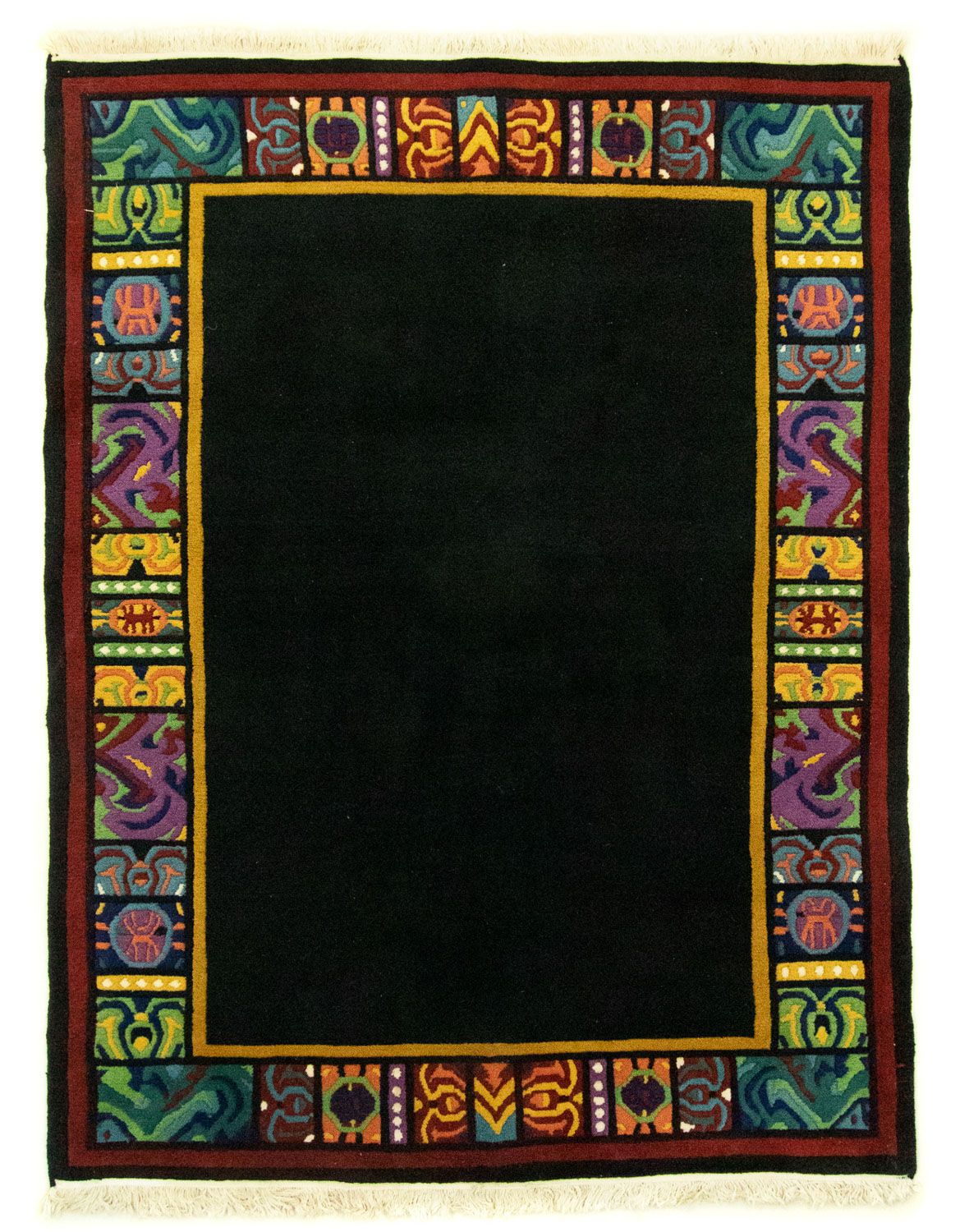 Chinese Rug - 238 x 178 cm - black