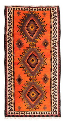 Runner Kelim Rug - Old - 265 x 145 cm - multicolored