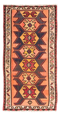 Runner Kelim Rug - Old - 265 x 140 cm - multicolored