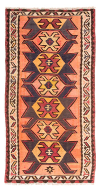 Runner Kelim Rug - Old - 265 x 140 cm - multicolored