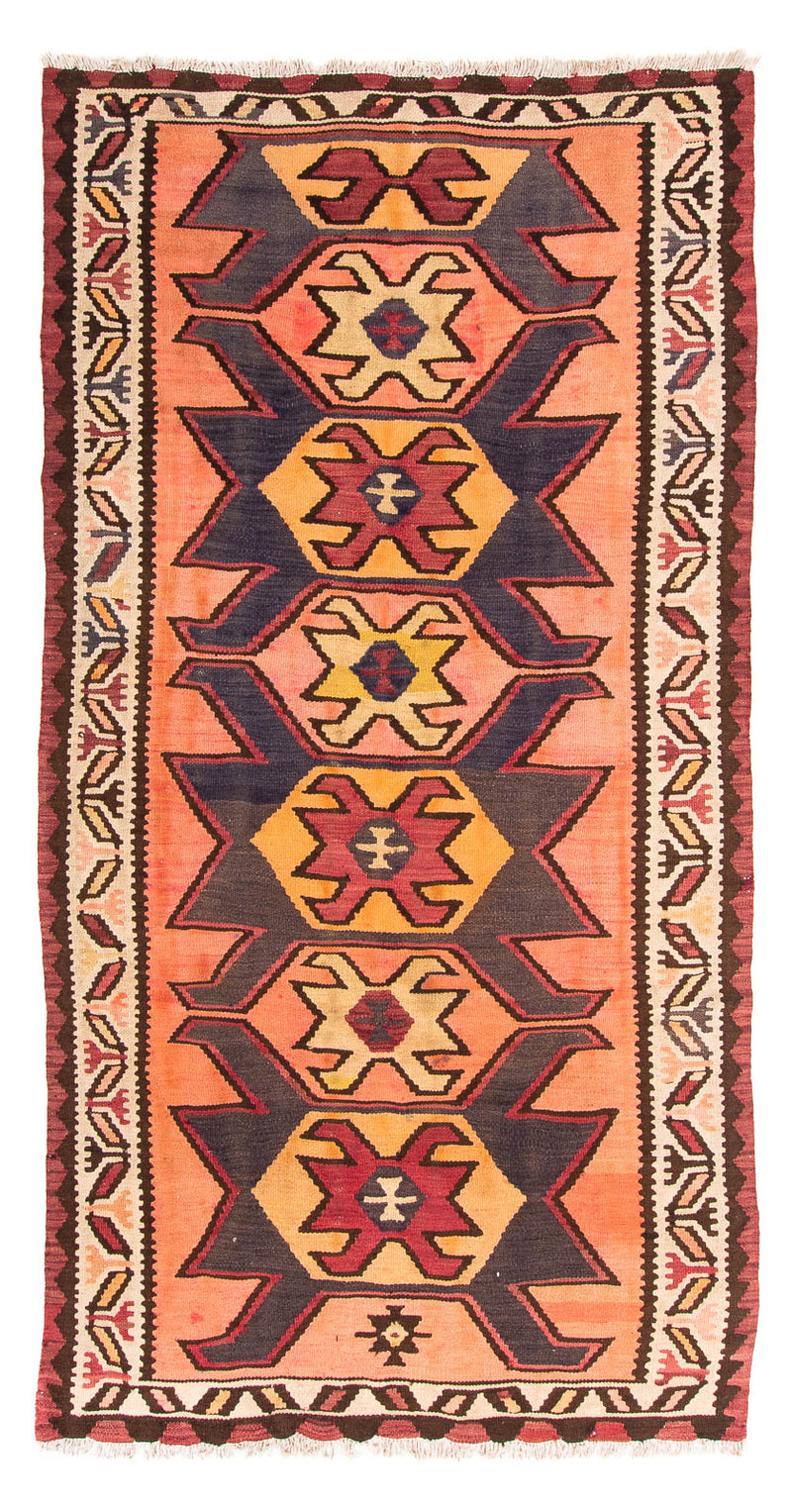 Runner Kelim Rug - Old - 265 x 140 cm - multicolored