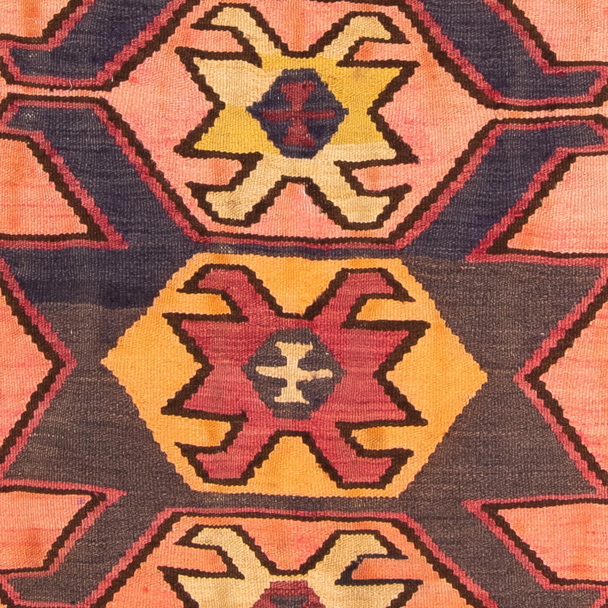 Runner Kelim Rug - Old - 265 x 140 cm - multicolored