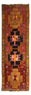 Runner Kelim Rug - Old - 375 x 130 cm - multicolored