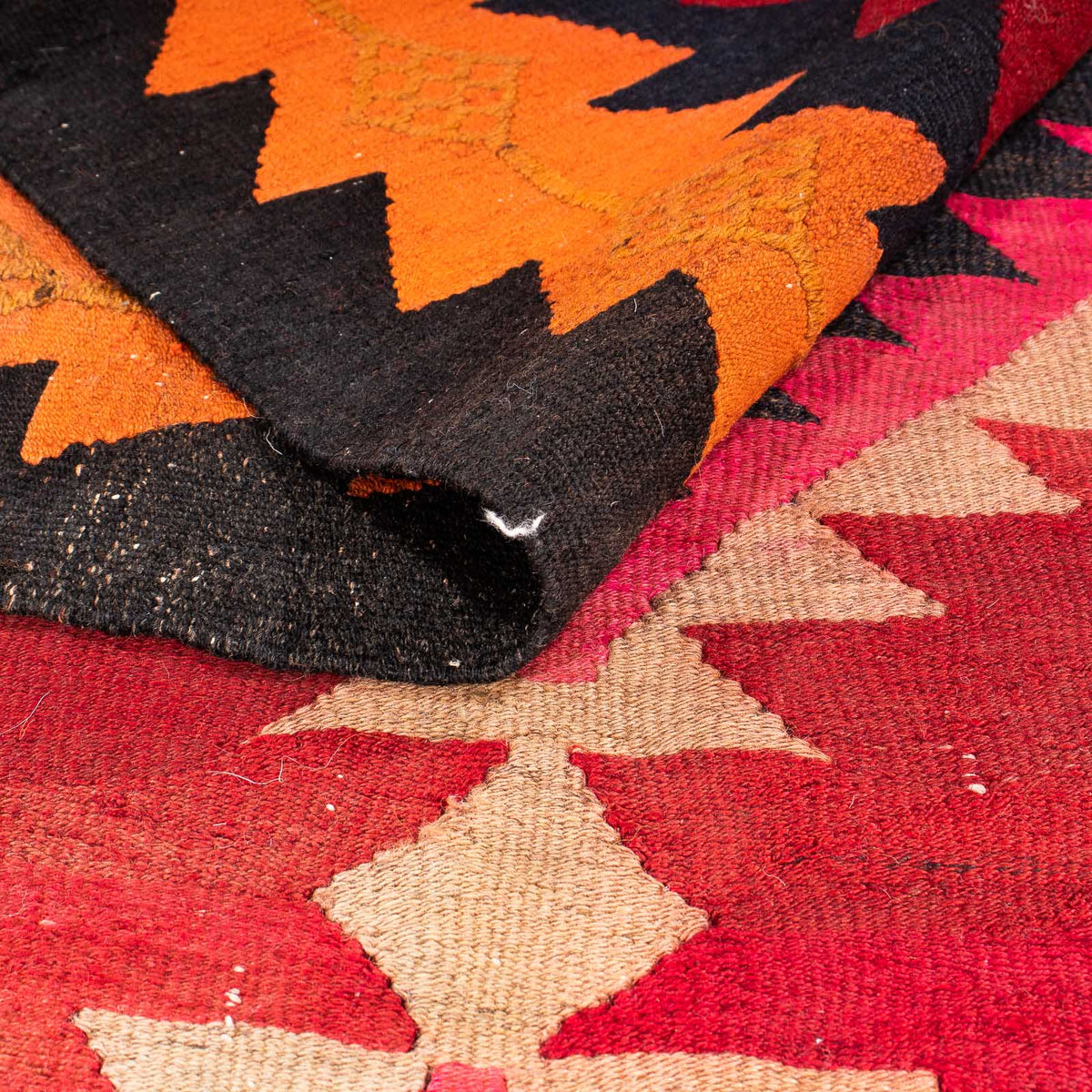 Runner Kelim Rug - Old - 360 x 160 cm - multicolored