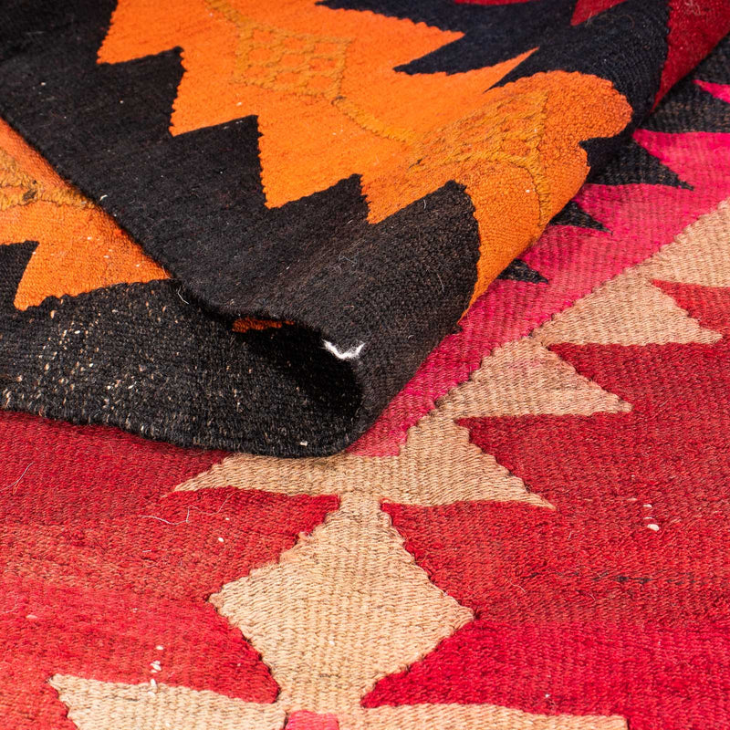 Runner Kelim Rug - Old - 360 x 160 cm - multicolored