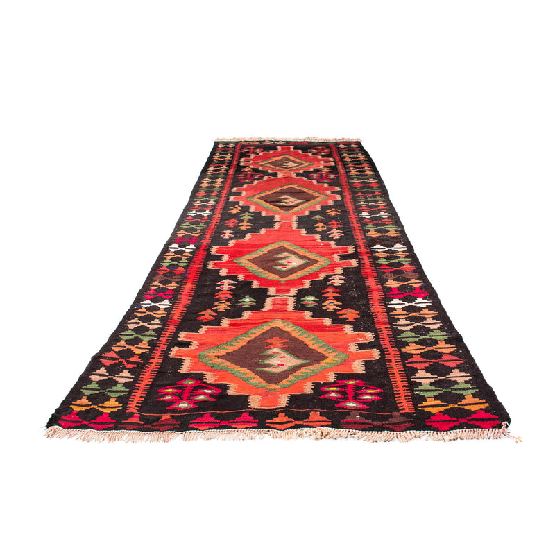 Runner Kelim Rug - Old - 330 x 137 cm - multicolored
