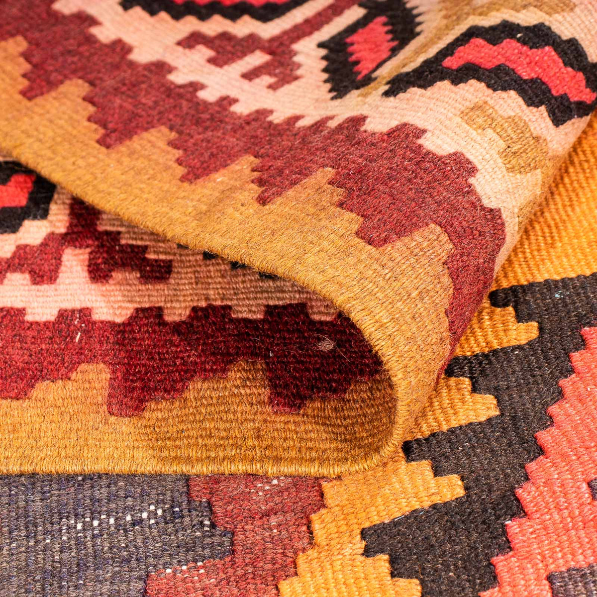 Runner Kelim Rug - Old - 290 x 150 cm - multicolored