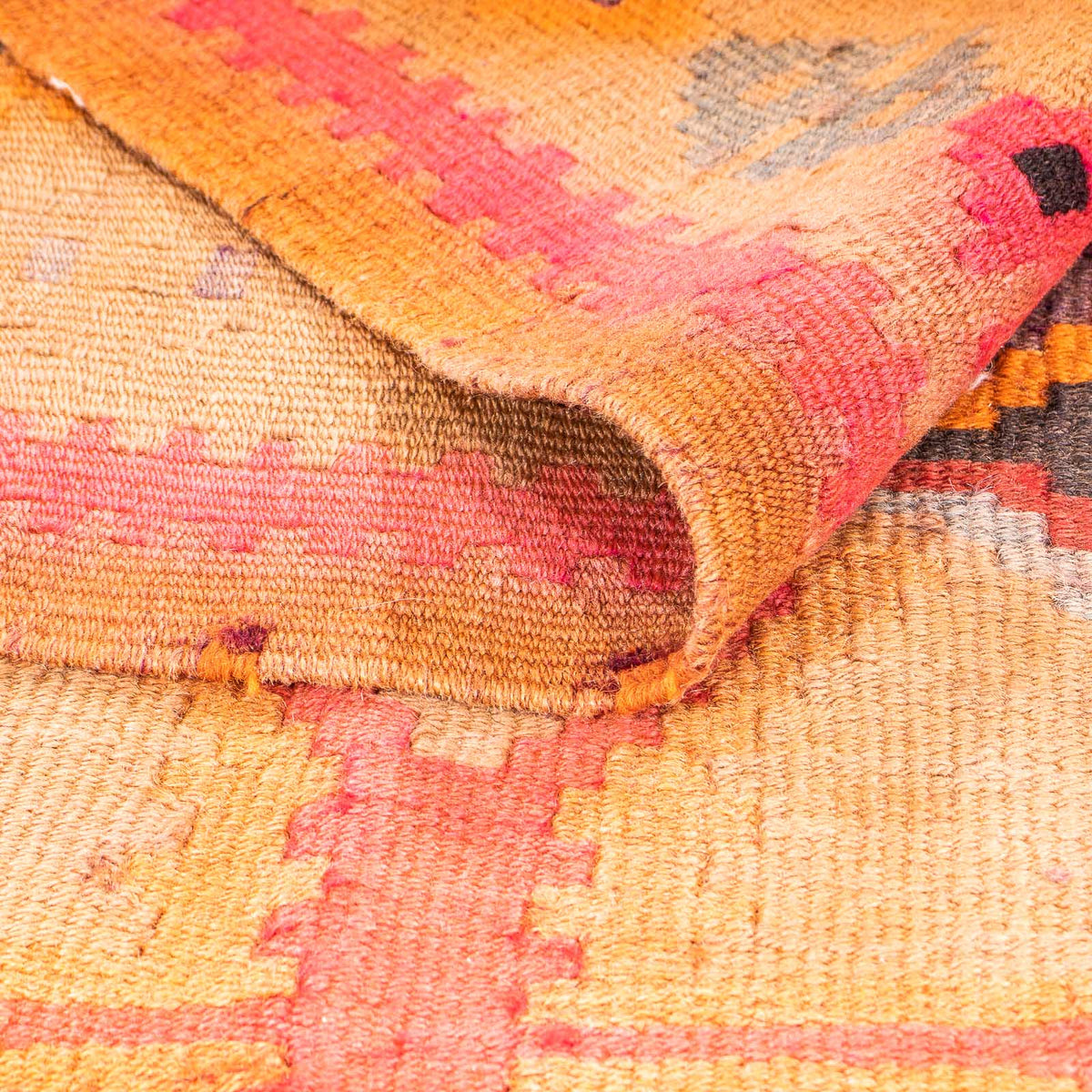 Runner Kelim Rug - Old - 355 x 142 cm - multicolored