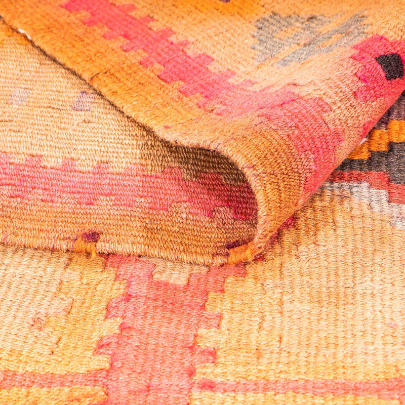 Runner Kelim Rug - Old - 355 x 142 cm - multicolored