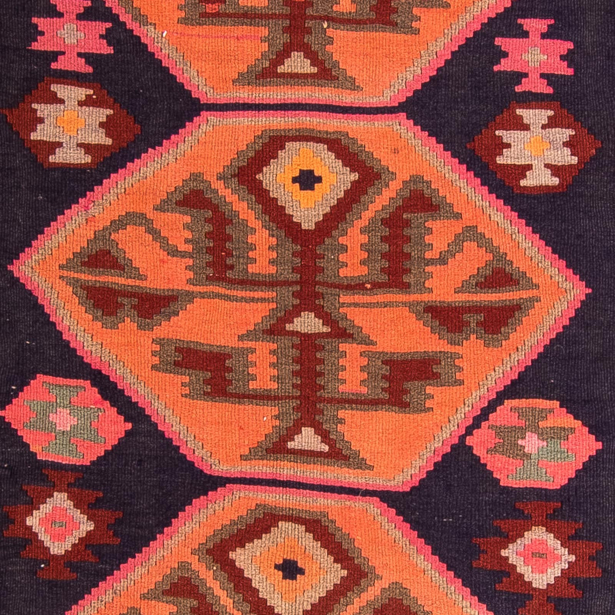 Runner Kelim Rug - Old - 320 x 145 cm - multicolored