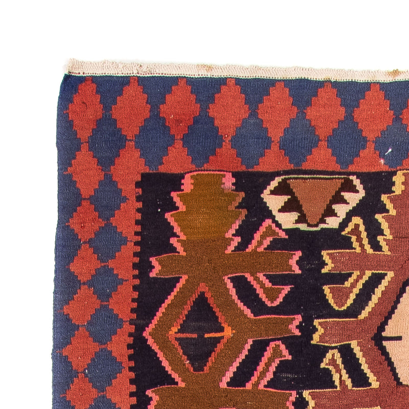 Runner Kelim Rug - Old - 300 x 135 cm - multicolored