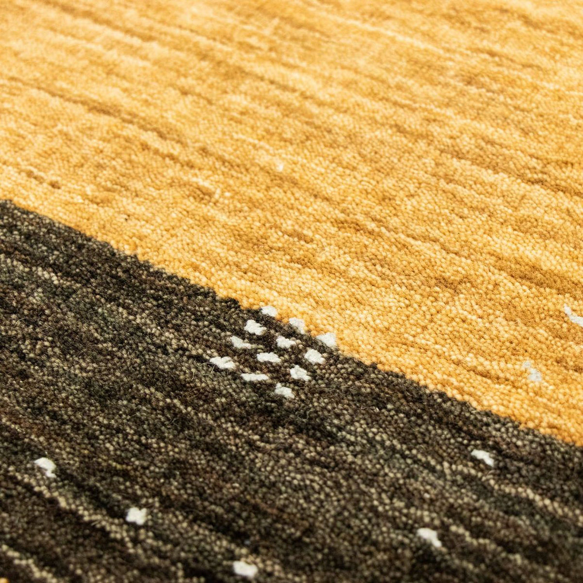 Gabbeh Rug - Softy - 137 x 73 cm - dark beige