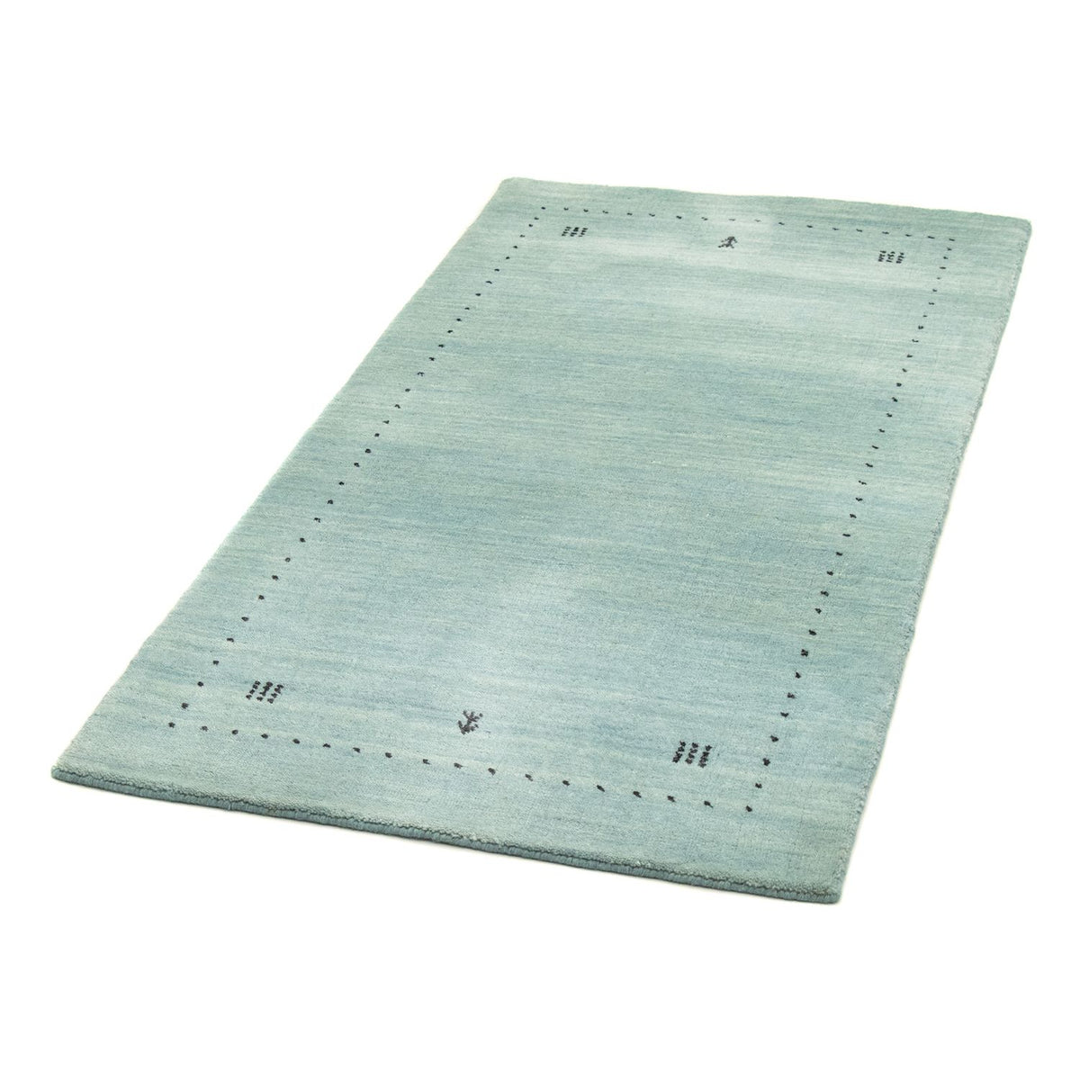 Gabbeh Rug - Softy - 142 x 73 cm - light blue