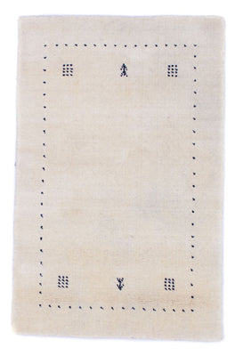 Gabbeh Rug - Softy - 90 x 60 cm - natural white