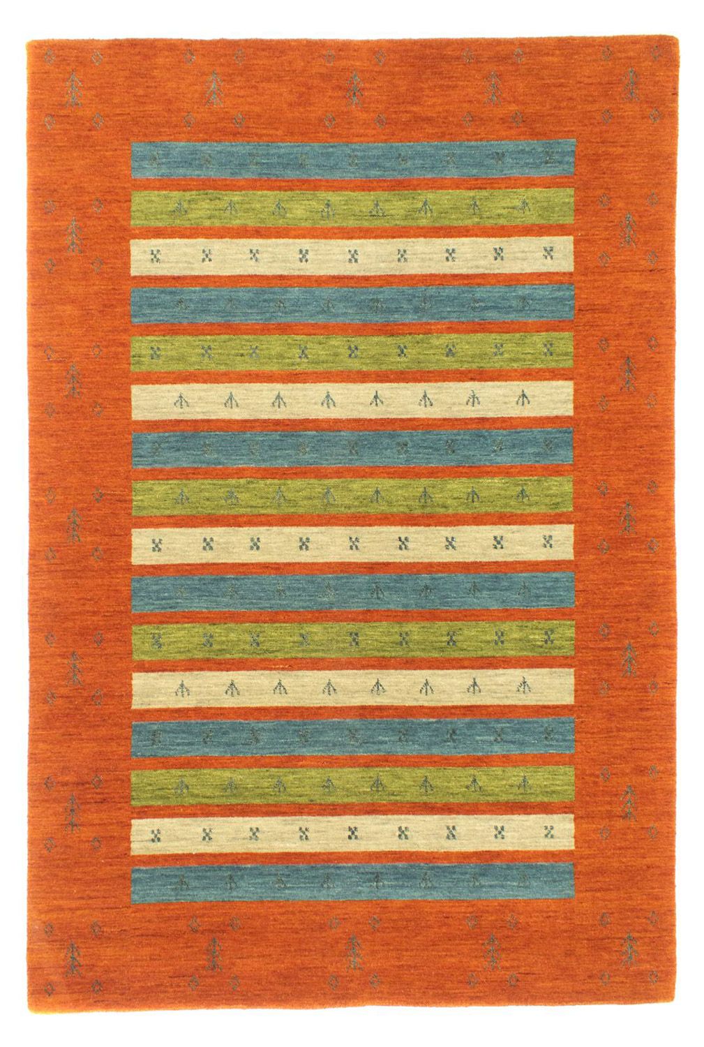 Gabbeh Rug - Softy - 203 x 144 cm - colorful