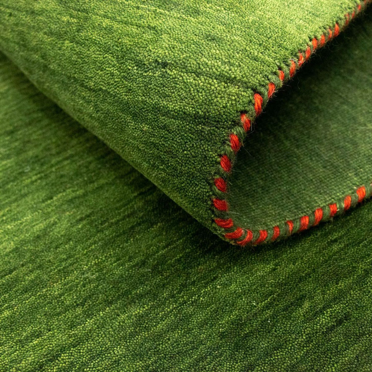 Gabbeh Rug - Softy - 196 x 145 cm - green