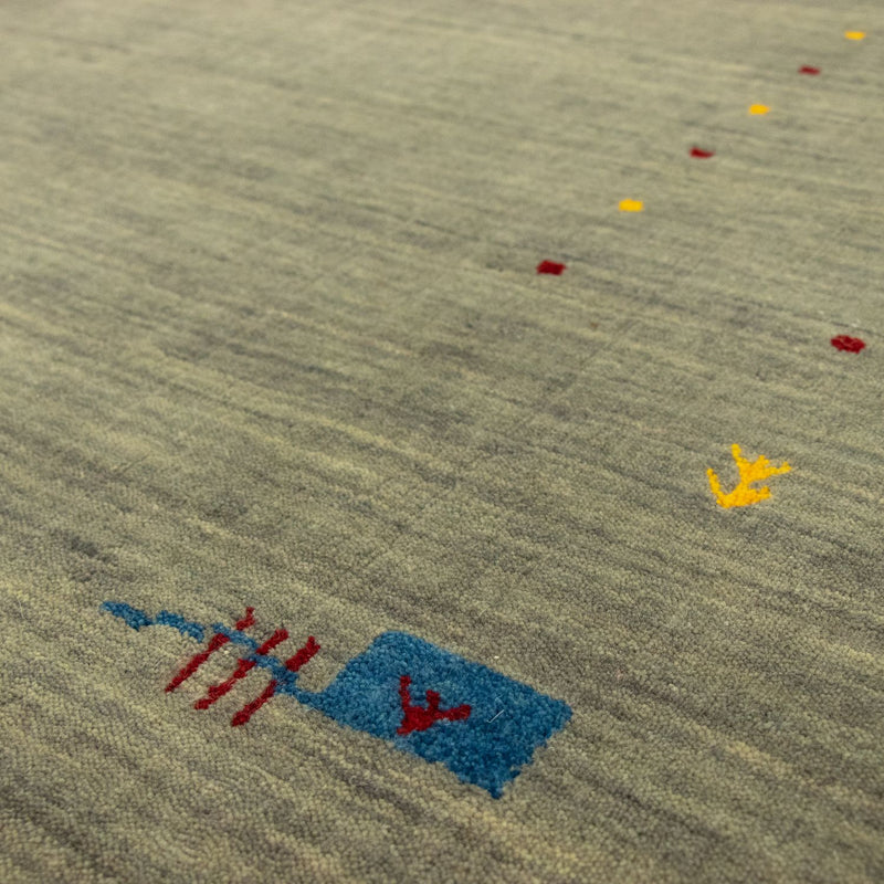 Gabbeh Rug - Softy - 202 x 143 cm - silver