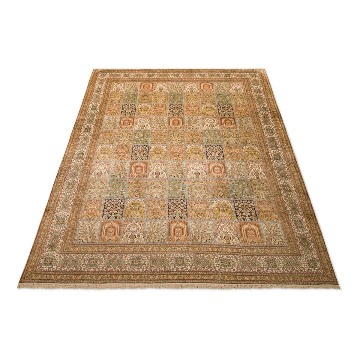 Silk Rug - Kashmir Silk - 328 x 240 cm - multicolored