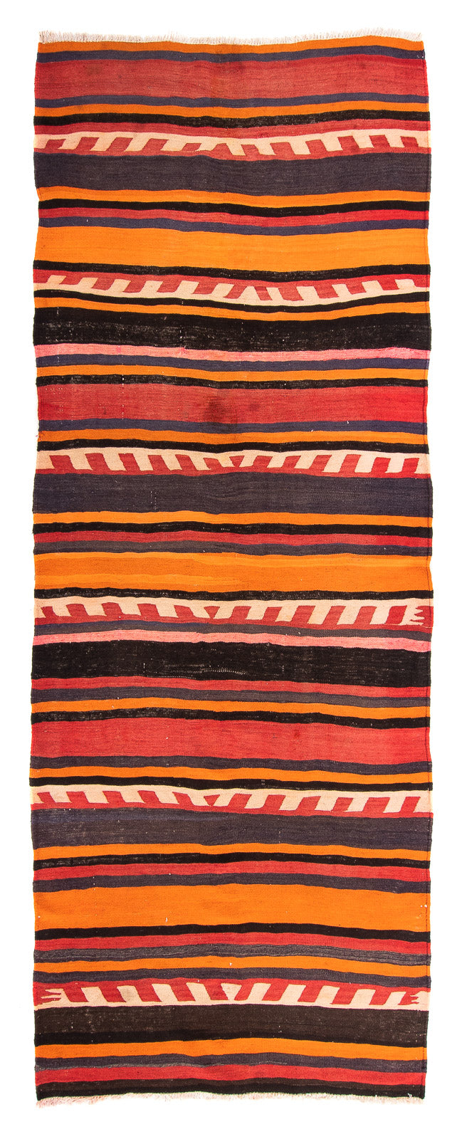 Runner Kelim Rug - Old - 295 x 120 cm - multicolored