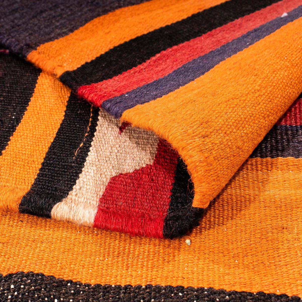 Runner Kelim Rug - Old - 295 x 120 cm - multicolored