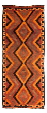 Runner Kelim Rug - Old - 320 x 140 cm - multicolored