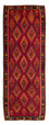 Runner Kelim Rug - Old - 380 x 144 cm - multicolored