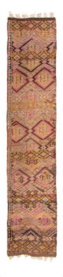 Runner Kelim Rug - Old - 356 x 152 cm - multicolored