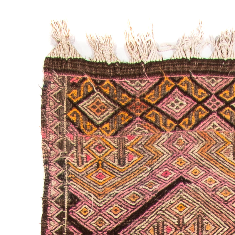 Runner Kelim Rug - Old - 356 x 152 cm - multicolored