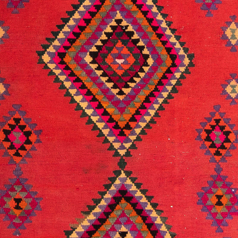 Runner Kelim Rug - Old - 390 x 155 cm - multicolored