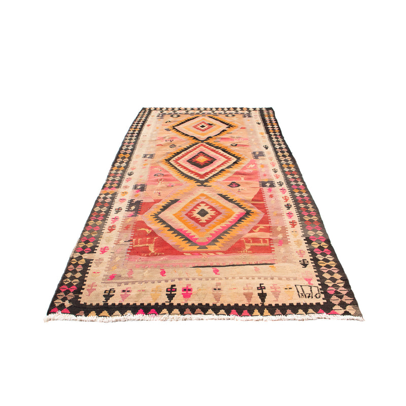 Runner Kelim Rug - Old - 275 x 150 cm - multicolored