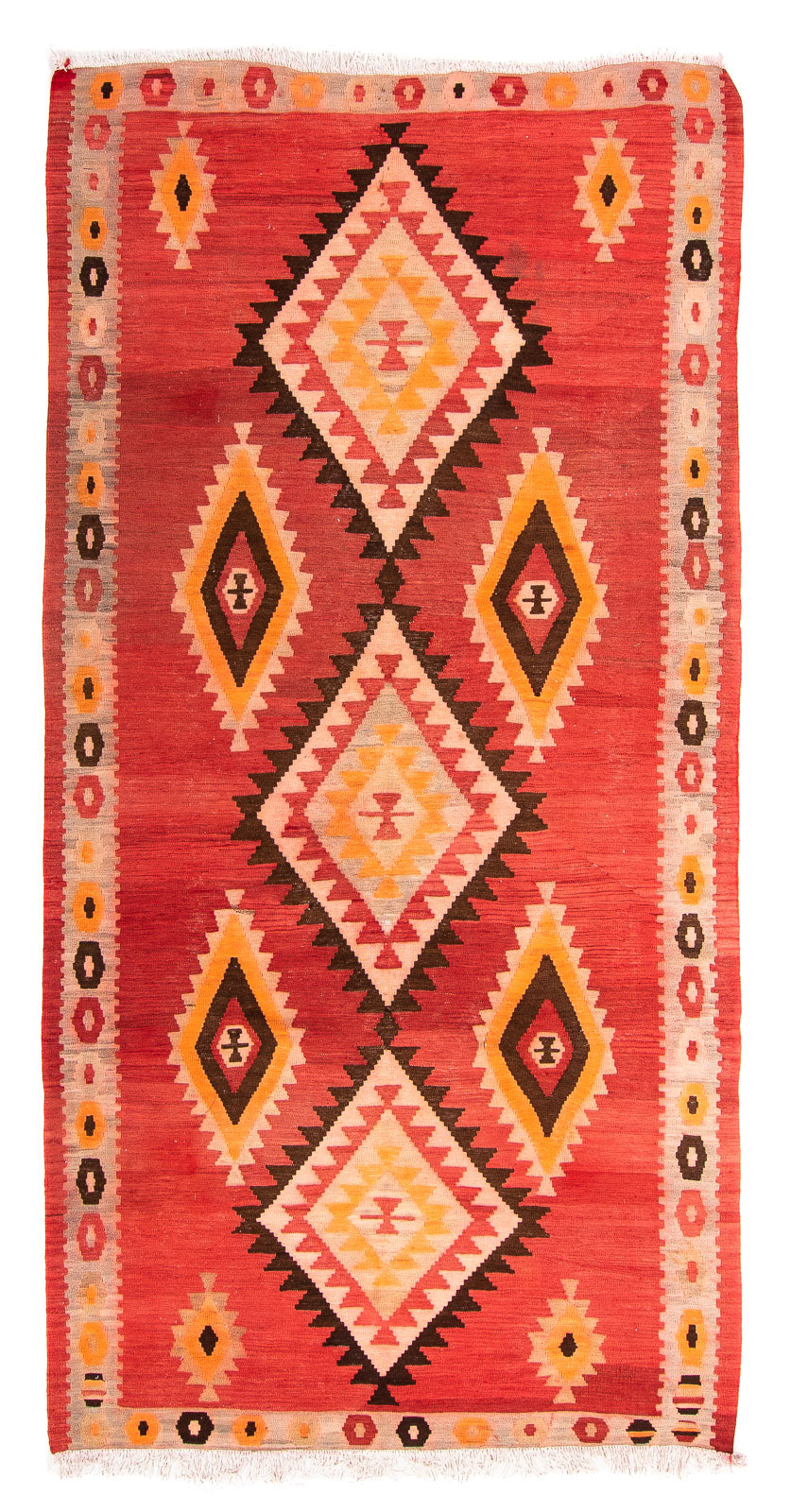 Kelim Rug - Old - 283 x 142 cm - multicolored