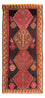 Runner Kelim Rug - Old - 340 x 150 cm - multicolored
