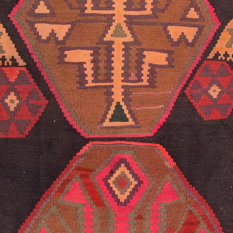 Runner Kelim Rug - Old - 340 x 150 cm - multicolored