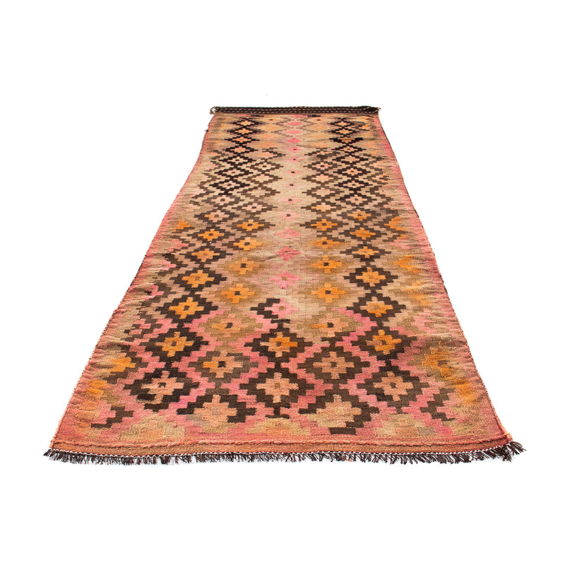 Runner Kelim Rug - Old - 350 x 120 cm - multicolored