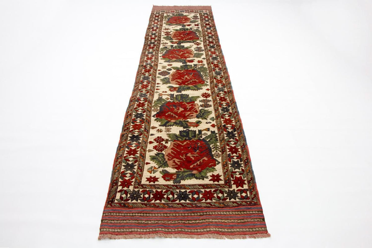 Runner Kelim Rug - Oriental - 370 x 82 cm - beige