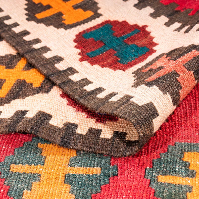 Runner Kelim Rug - Old - 323 x 167 cm - multicolored