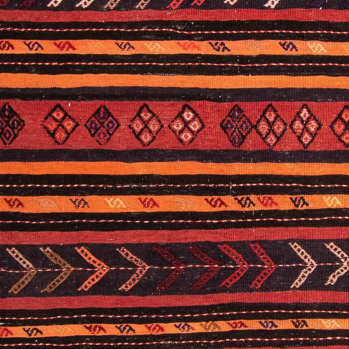 Kelim Rug - Old - 225 x 165 cm - multicolored