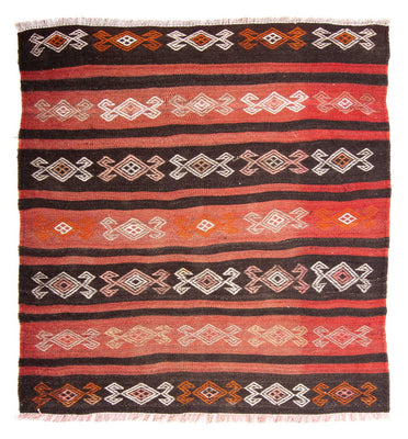 Kelim Rug - Old square  - 135 x 115 cm - multicolored