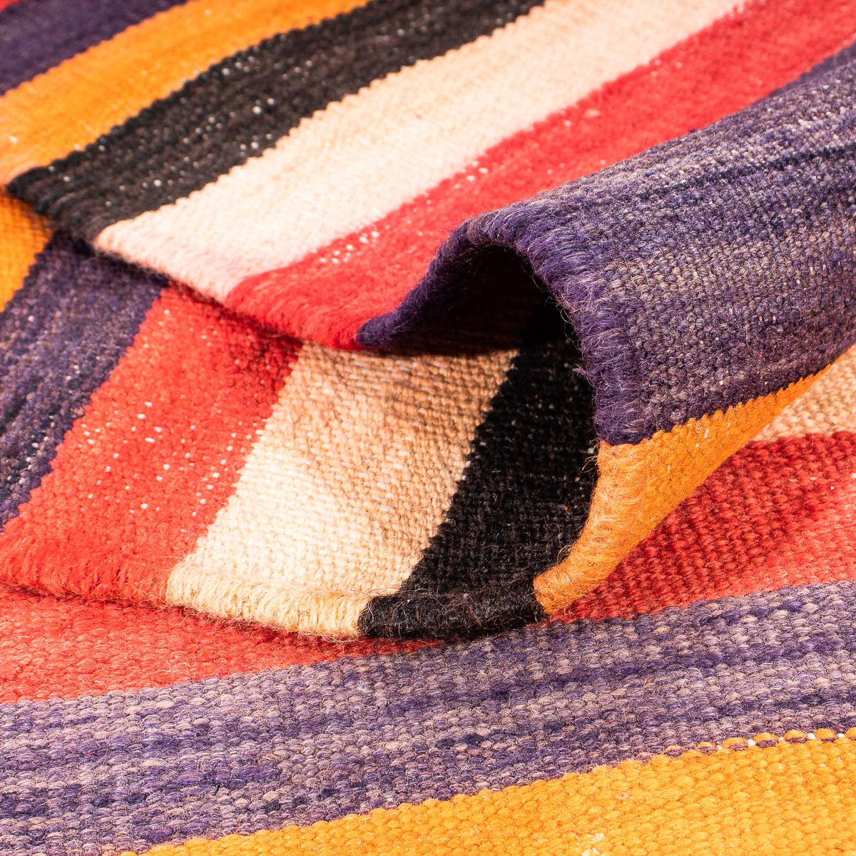 Runner Kelim Rug - Old - 330 x 130 cm - multicolored