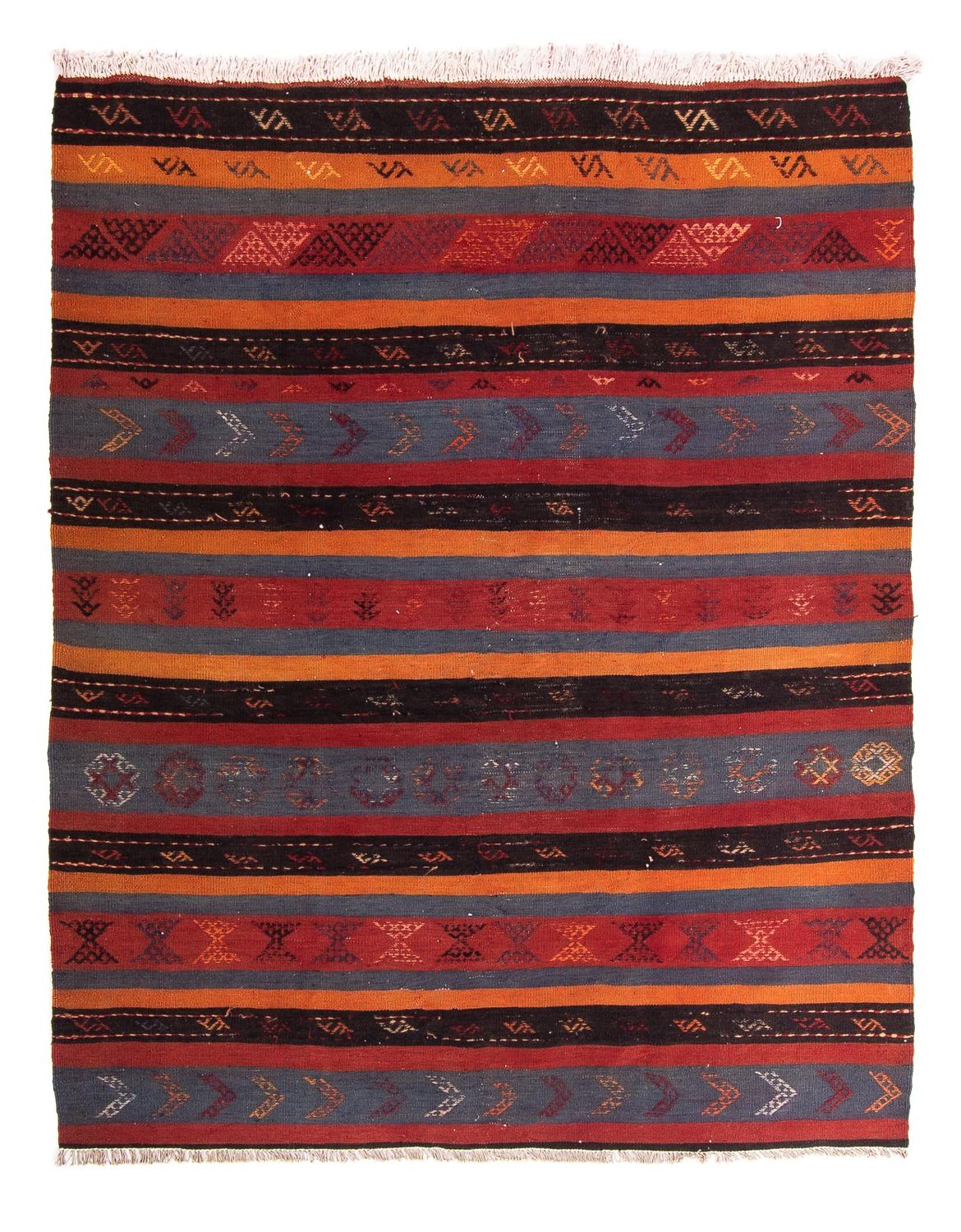 Kelim Rug - Old - 205 x 160 cm - multicolored