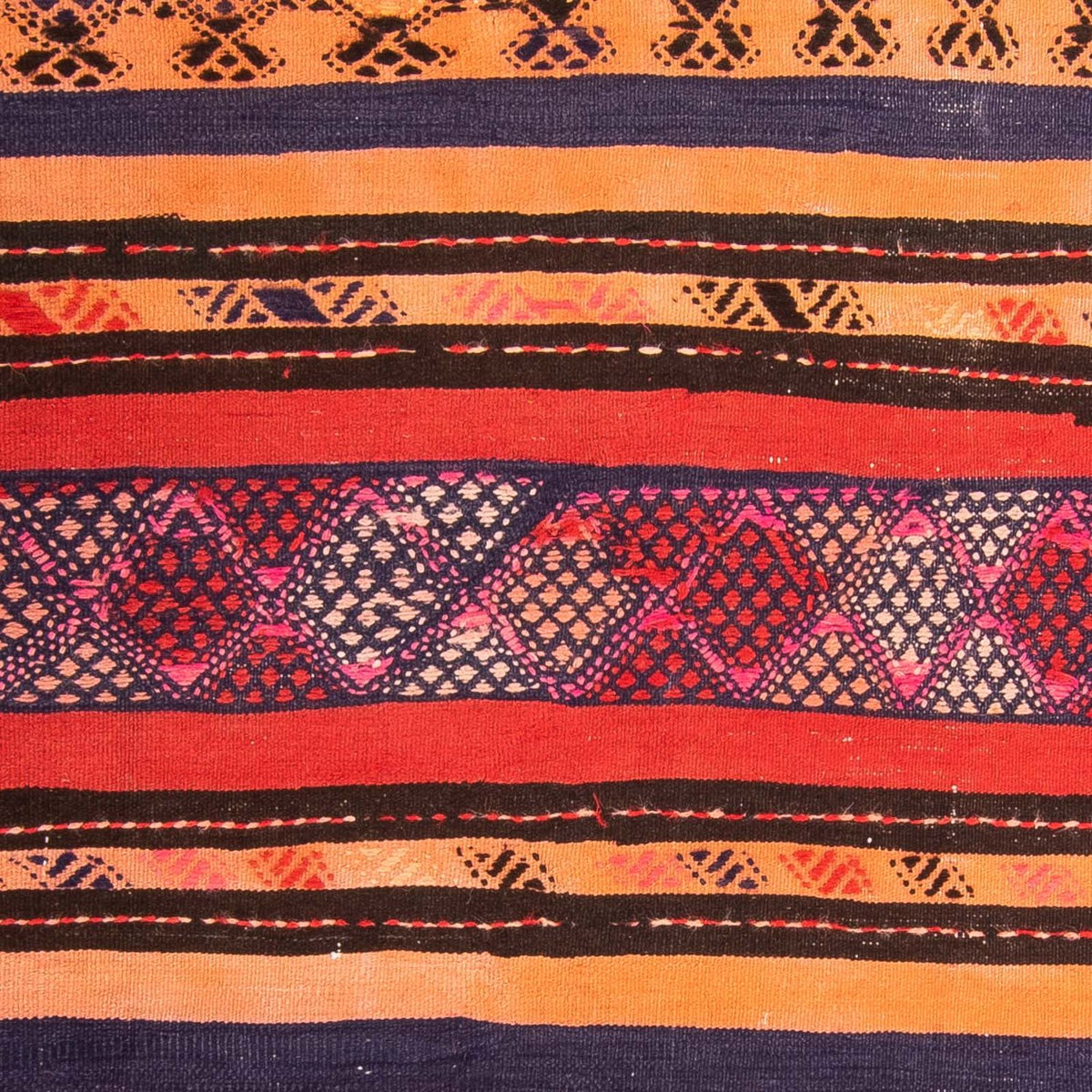 Kelim Rug - Old square  - 150 x 125 cm - multicolored