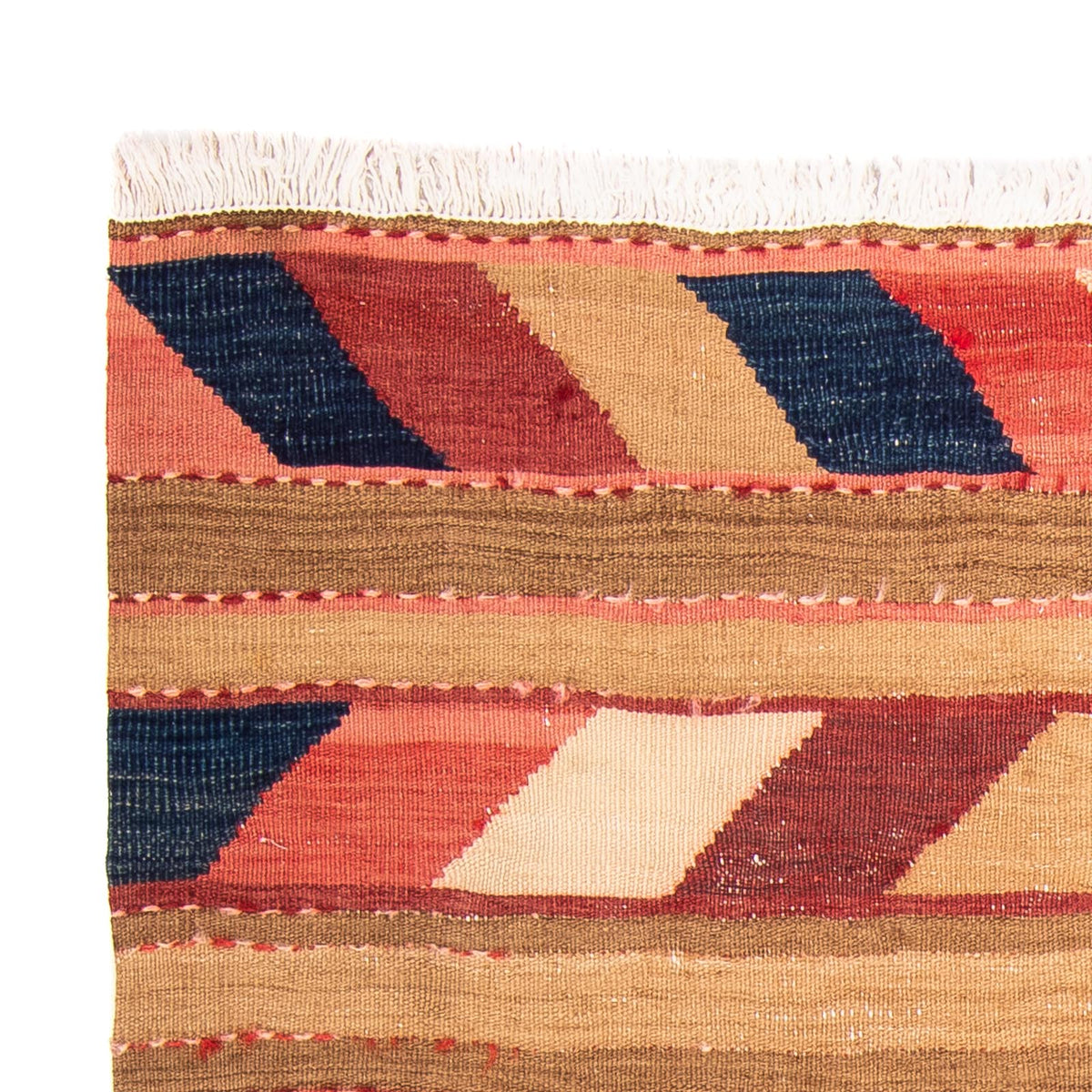 Kelim Rug - Old - 130 x 110 cm - multicolored