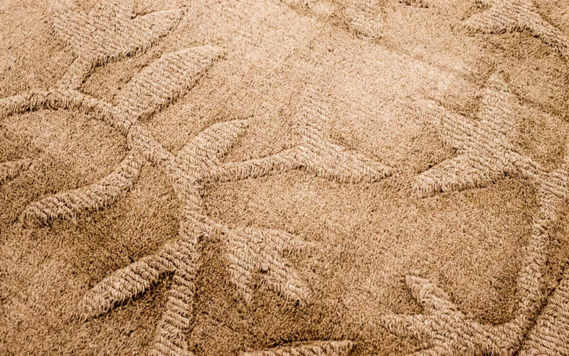 Wool Rug - 148 x 89 cm - brown