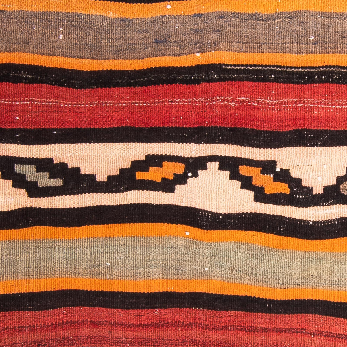 Kelim Rug - Old square  - 130 x 120 cm - multicolored