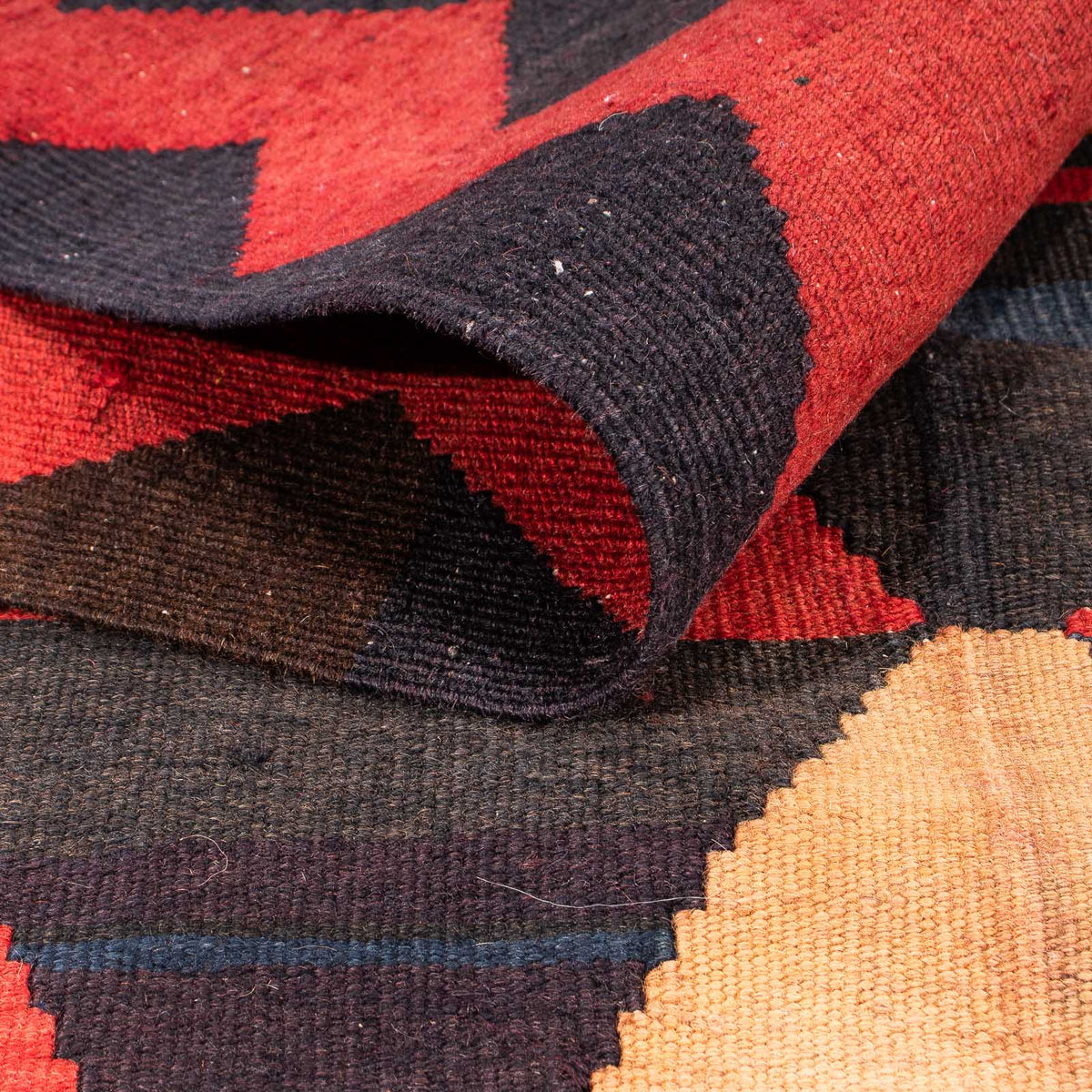 Runner Kelim Rug - Old - 295 x 120 cm - multicolored